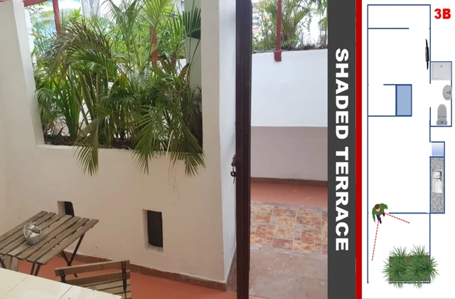 Appart Studio Casa Real Santo Domingo Terrasse
